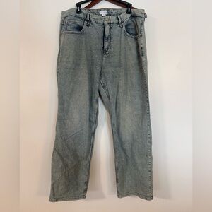 Good American Women’s Good Petite 90’s Mid-rise Baggy 30 Inch Inseam Size 16 EUC